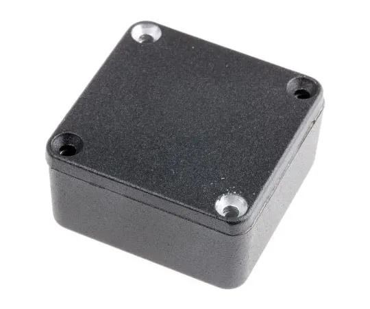 63-7613-05 Hammond 1590, Die Cast Aluminium Enclosure, IP54, Shielded, 50 x 50 x 21mm 1590LLBBK