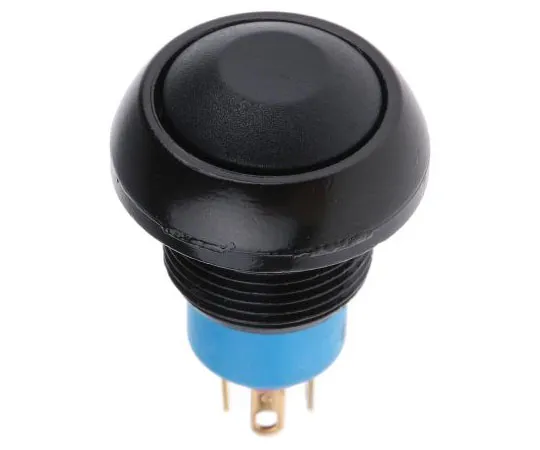 63-7592-57 APEM Single Pole Double Throw (SPDT) Momentary Push Button Switch, IP67, 12.9 (Dia.)mm, Panel Mount, 48V ac IPR5SAD2