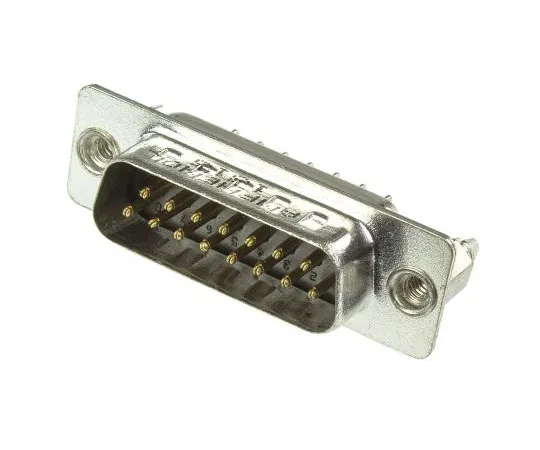 63-7637-69 Amphenol L717DS Series, 15 Way Panel Mount PCB D-sub Connector Plug, 2.77mm Pitch, with 4-40 UNC, Threaded Insert L717DS AH15P OL2 RM5
