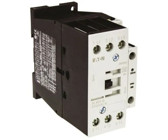 63-7585-18 Eaton 3 Pole Contactor, 25 A, 24 V ac Coil, xStart, 3NO, 11 kW 277119 & DILM25-10(24V50HZ)