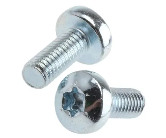 63-7573-77 Zinc plated & clear Passivated Pan Steel Tamper Proof Security Screw, M5 x 12mm 482-7972