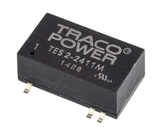 63-7706-88 TRACOPOWER TES 2M 2W Isolated DC-DC Converter Surface Mount, Voltage in 21.6 → 26.4 V dc, Voltage out 5V dc TES 2-2411M