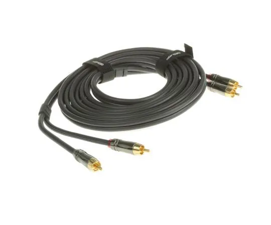 63-7559-04 RS Pro 3m RCA Cable Male Phono to Male Phono Black 459-2086