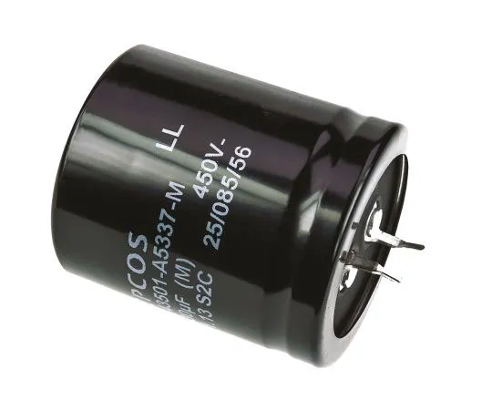 63-7589-43 EPCOS 330μF 450V dc Aluminium Electrolytic Capacitor, Through Hole 35 (Dia.) x 40mm +85°C 35mm 10mm B43501A5337M