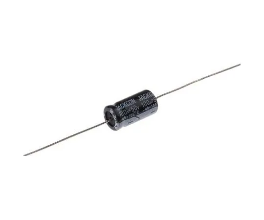 63-7728-18 RS PRO 100μF 50V dc Aluminium Electrolytic Capacitor, Through Hole 8 (Dia.) x 16mm +105°C 8mm 16mm 170-1109