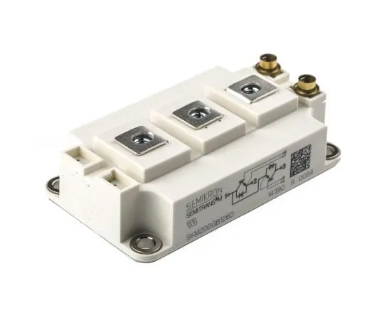 63-7565-03 Semikron SKM200GB126D, SEMITRANS3 , N-Channel Dual Half Bridge IGBT Module, 260 A max, 1200 V, Panel Mount SKM200GB126D
