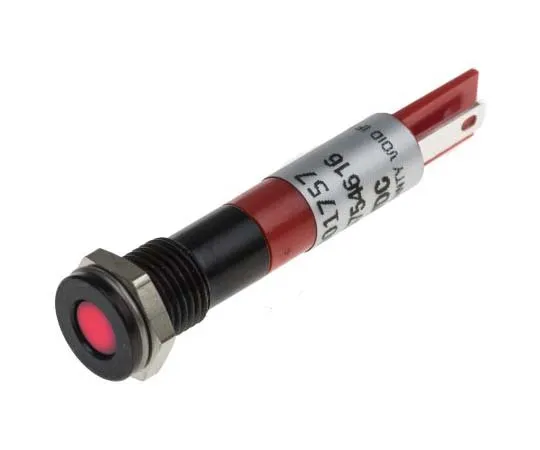 63-7708-58 RS PRO Red Indicator, 24 V dc, 8mm Mounting Hole Size, Solder Tab Termination, IP67 700-1757
