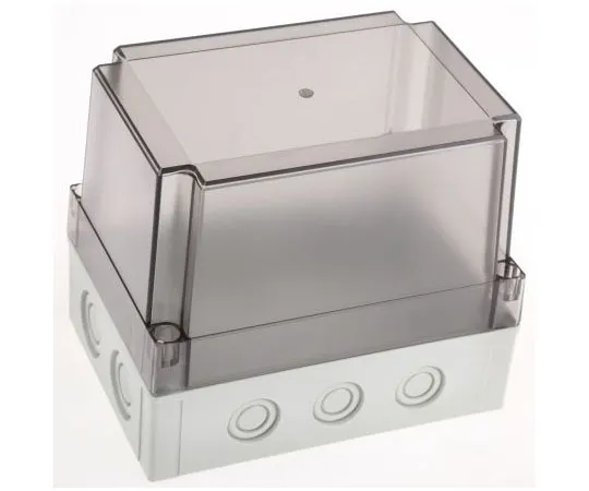 63-7590-94 Fibox Polycarbonate Enclosure, IP66, IP67, 180 x 130 x 150mm PCM 150/150 T ENCLOSURE