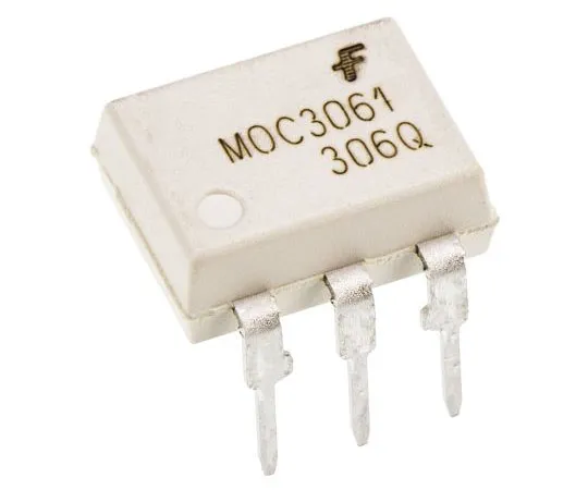 63-7670-02 ON Semiconductor, MOC3061M AC Input Triac Output Optocoupler, Through Hole, 6-Pin PDIP MOC3061M