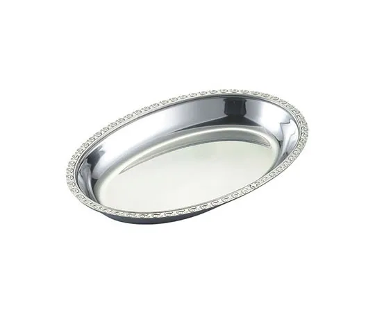 63-1700-79 IKD 18-8 Ripple Oval Bowl 10 inch 324062
