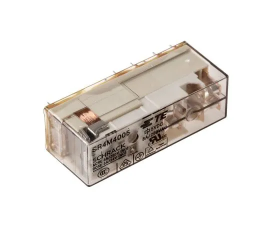 63-7678-79 TE ConnectivitySR4 3PNO, SPNC Non-Latching Relay PCB Mount, 5V dc Coil, 8A SR4M4005