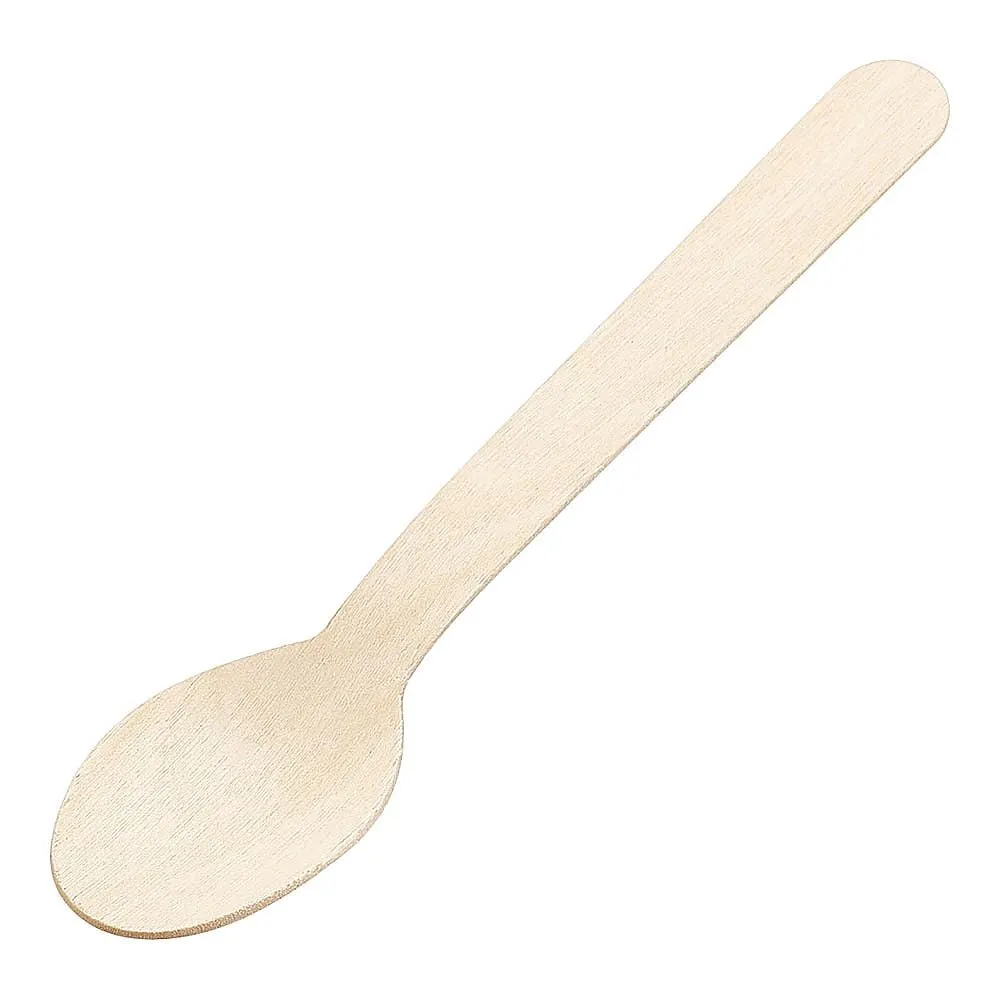 64-9286-76 Wooden Spoon 160 Single Bag with toothpick 100 Pieces XMK0201