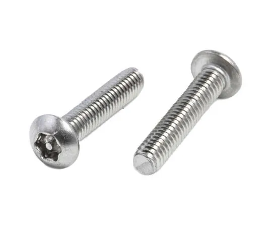 63-7642-38 Plain Button Stainless Steel Tamper Proof Security Screw, M4 x 20mm 621-2669