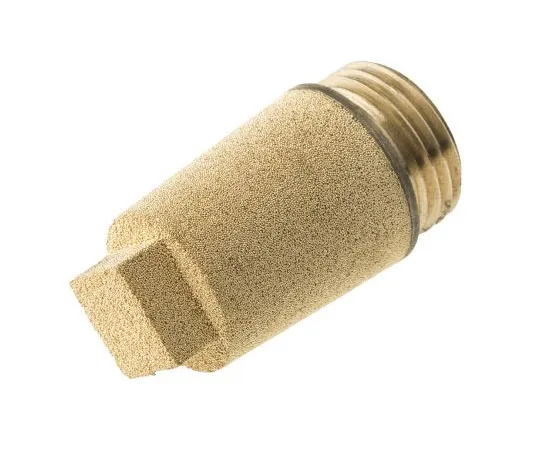 63-7640-99 Legris 0670 Sintered Bronze 12bar Pneumatic Silencer, Threaded, G 1/2 Male 0670 00 21