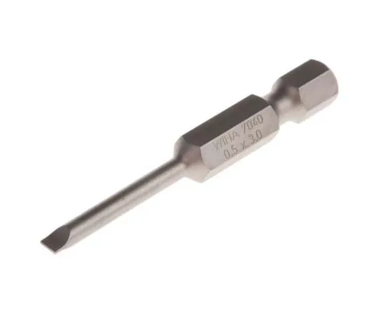 63-7726-91 Wiha Tools Slotted Driver Bit, 0.5 x 3 x 50 mm 1790