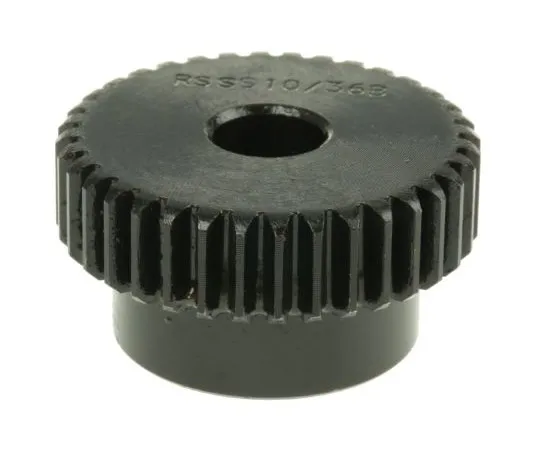 63-7606-92 RS PRO Steel 36 Teeth Spur Gear, 36mm Pitch Diam. , 28mm Hub Diam. , 10mm Bore Diam. 521-6323