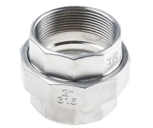 63-7592-47 RS PRO Stainless Steel Decagon Straight Union 2in G(P) Female x 2in G(P) Female 2.42in 499-3704