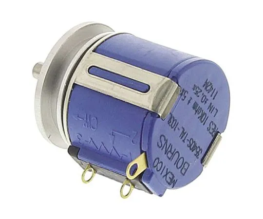 63-7609-24 Bourns 2 Gang 10 Turn Rotary Wirewound Potentiometer with a 3.18 mm Dia. Shaft, 10kΩ, 2W, Logarithmic 3540S-TAL-103L 3540S-TAL-103L