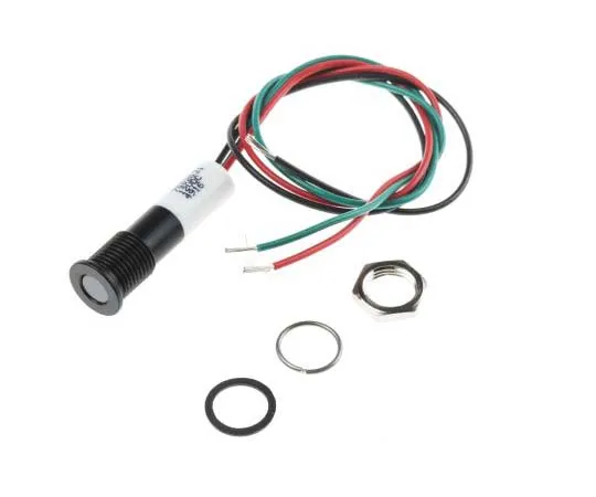 63-7709-11 RS PRO Green, Red, Yellow Indicator, 12 V dc, 8mm Mounting Hole Size, Lead Wires Termination, IP67 700-2031