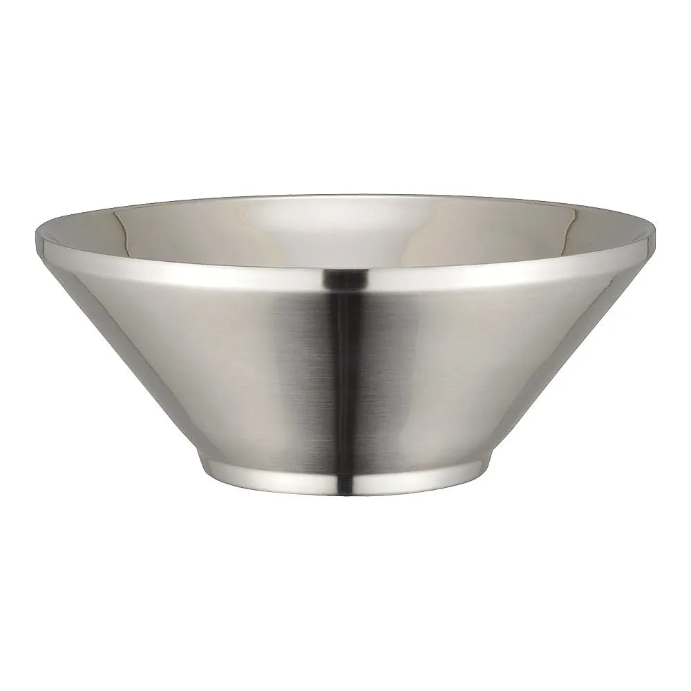 62-6798-75 18-8 Double Ramen Rice Bowl Cutting Type