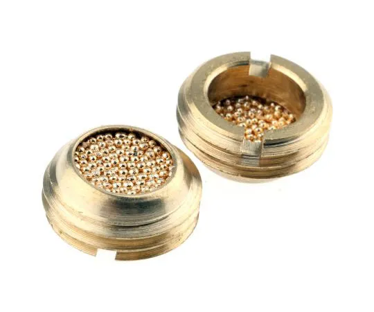 63-7556-54 Legris 0677 Brass 12bar Pneumatic Silencer, Threaded, G 1/4 Male 0677 00 13