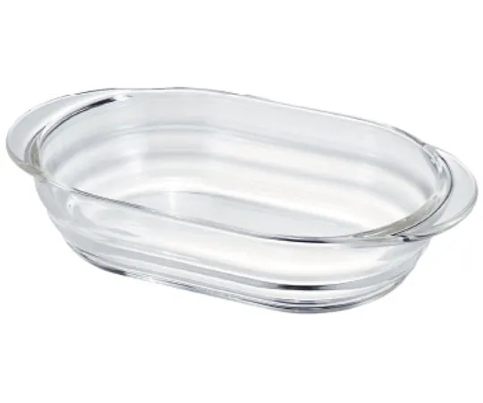 64-9711-15 Heat-Resistant Glass Gratin Dish 600 mL 24 Pieces HGZO-60-BK