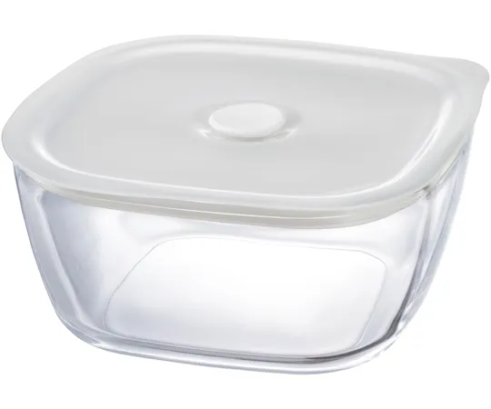67-3056-87 Heat-Resistant Glass Airtight Storage Container/Square 1200 16 Pieces KSTM-120-TW
