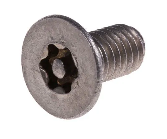 63-7642-32 Plain Flat Stainless Steel Tamper Proof Security Screw, M6 x 12mm 621-2596