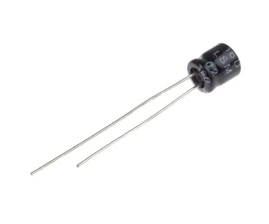 63-7721-10 RS PRO 47μF 16V dc Aluminium Electrolytic Capacitor, Through Hole 5 (Dia.) x 5mm +105°C 5mm 2mm 5mm 170-1021
