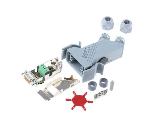 63-7614-82 VS-09-PROFIBUS-SC Series, Angled 9 Way Profibus Connector Kit 1654549