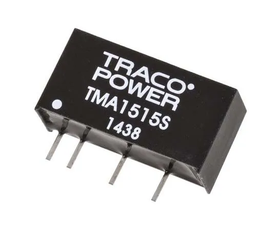 63-7724-32 TRACOPOWER TMA 1W Isolated DC-DC Converter Through Hole, Voltage in 13.5 → 16.5 V dc, Voltage out 15V dc TMA 1515S