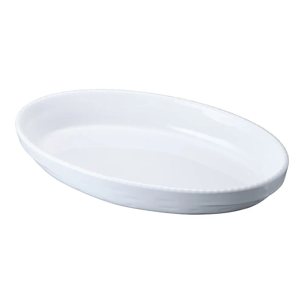 62-6822-43 Shenvald Oval Gratin Dish White 3011-44W