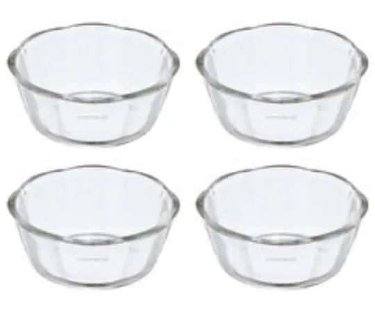64-5272-13 Heat Resistant Glass Sweets Bowl 300 4 Pieces SWB-2412
