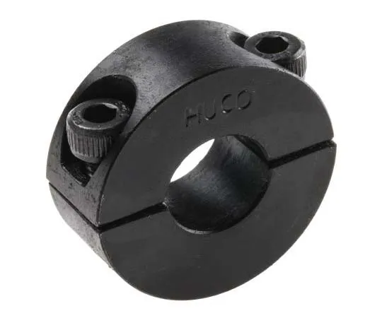 63-7699-21 Huco Collar Two Piece Clamp Screw, Bore 12mm, OD 28mm, W 11mm, Steel 46201012