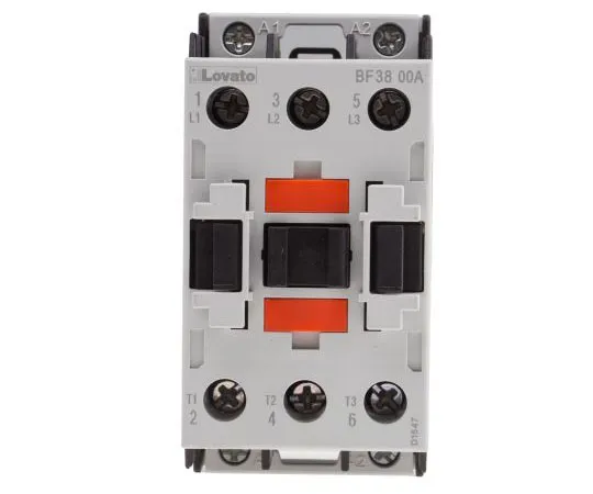 63-7690-98 Lovato 3 Pole Contactor, 38 A, 230 V ac Coil, Orange, 3NO, 18.5 kW BF3800A230