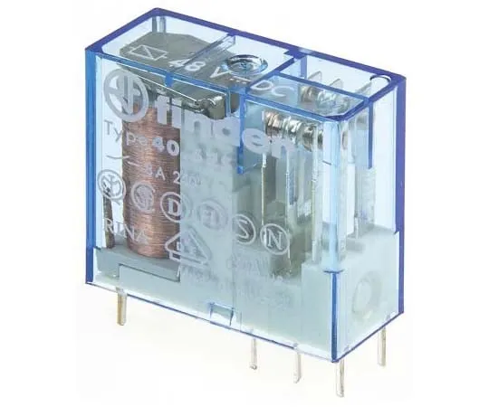 63-7730-46　Finder40 Series DPDT Non-Latching Relay PCB Mount, 48V dc Coil, 8A　40.52.7.048.0000