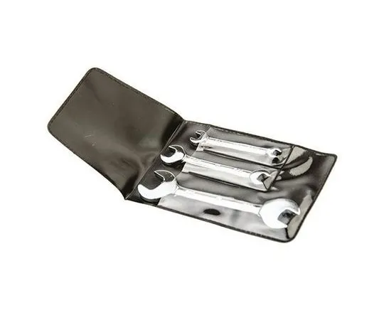 63-7551-48 RS 3 Piece Chrome Vanadium Steel Open Ended Spanner Set 449-9555