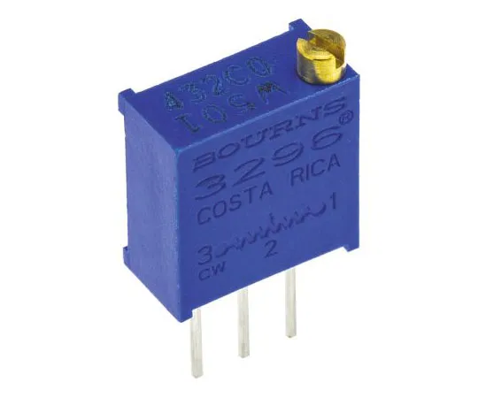 63-7608-18 500Ω Through Hole Trimmer Potentiometer 0.5W Top Adjust Bourns 3296 Series 3296W-1-501LF