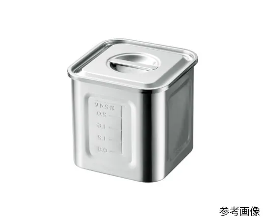 63-5609-31 AG 18-8 Square Kitchen Pot with Scale 10.5 cm (1.1 L) 12105