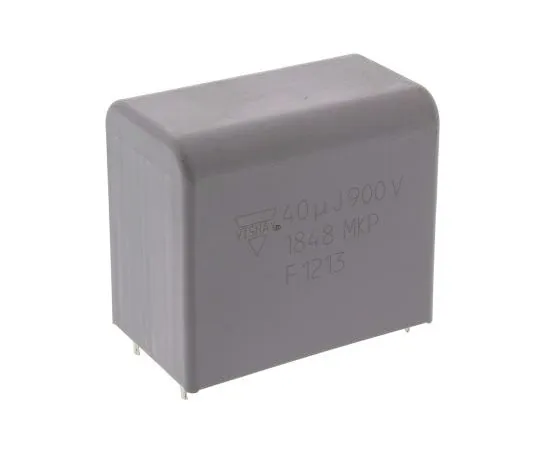 63-7689-55 Vishay 40μF Polypropylene Capacitor PP 900V dc ±5% Tolerance Through Hole MKP1848 DC-Link Series MKP1848640094Y5