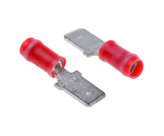 63-7681-92　TE Connectivity PIDG FASTON .250 Series , Red Insulated Crimp Tab Terminal, 0.3mm² to 1.4mm², 22AWG to 16AWG, 6.35 x　66023-2