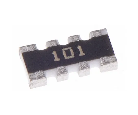63-7609-91 Bourns BCN Series 100Ω ±5% Isolated SMT Resistor Array, 4 Resistors, 0.25W total 1206 (3216M) package Convex CAY16-101J4LF