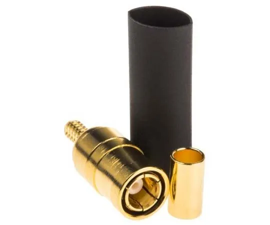 63-7712-18 Amphenol Cable Mount SMB Connector, 50Ω Impedance, Crimp Termination, RG174/U, RG188 A/U, RG316/U cable type SMB6121A1-3GT30G-5-50