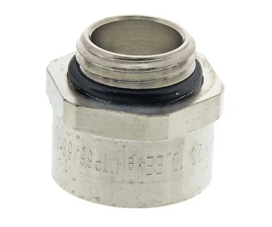 63-7655-19 Lapp M16 → M20 Cable Gland Adapter, Nickel Plated Brass, IP68 52104581