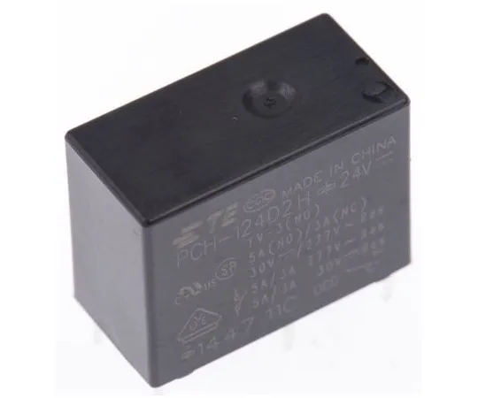 63-7615-07 TE Connectivity SPDT Non-Latching Relay PCB Mount, 24V dc Coil, 10A PCH-124D2H