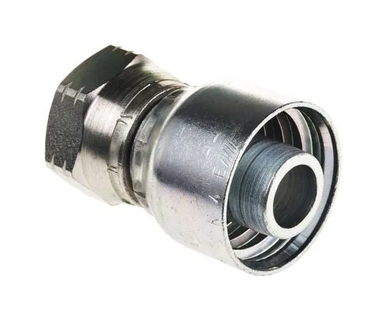 63-7550-35 BSP 3/4 Female Straight Steel Crimped Hose Fitting, 215 bar 19248-12-12