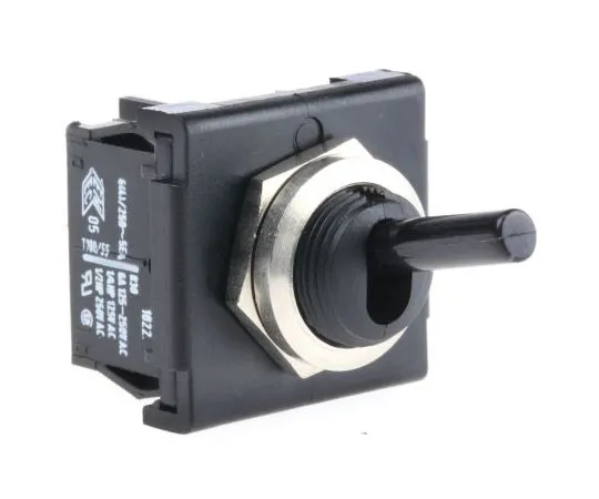 63-7629-75 Marquardt Double Pole Single Throw (DPST) Toggle Switch, Latching, Panel Mount 1822.1101