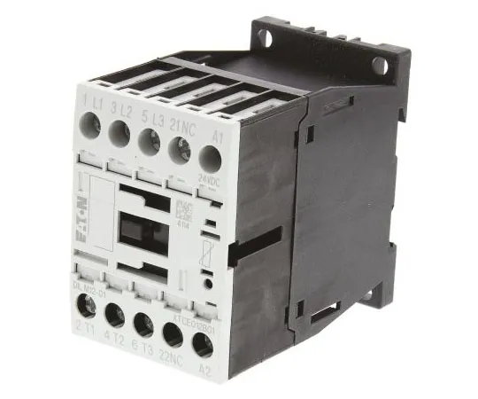 63-7585-13 Eaton 3 Pole Contactor, 12 A, 24 V dc Coil, xStart, 3NO, 5.5 kW 276880 & DILM12-01(24VDC)