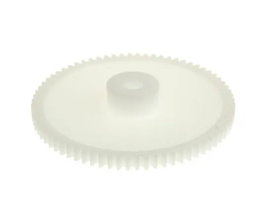 63-7607-65 RS PRO POM 72 Teeth Spur Gear, 57.6mm Pitch Diam. , 15.5mm Hub Diam. , 6mm Bore Diam. 521-7449