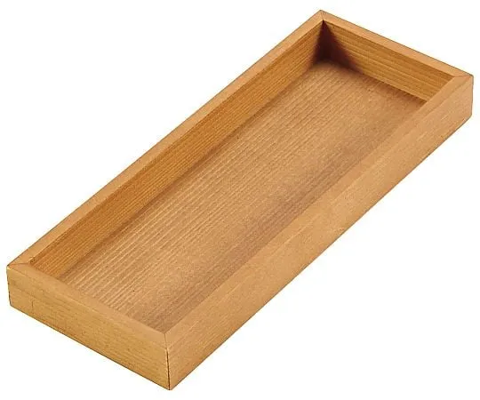 69-5198-44 Wood Shallow Stripe Cutlery Box Light Brown 1026310